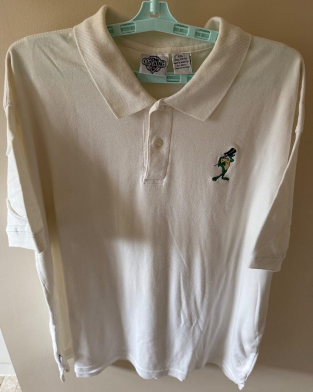 Warner Bros/Acme Clothing Co - Men's XXL SS Polo Shirt Michigan J Frog - Cotton